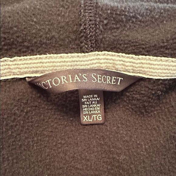 Victoria's Secret Black Hoodie with Pink Accents - Picture 6 of 7